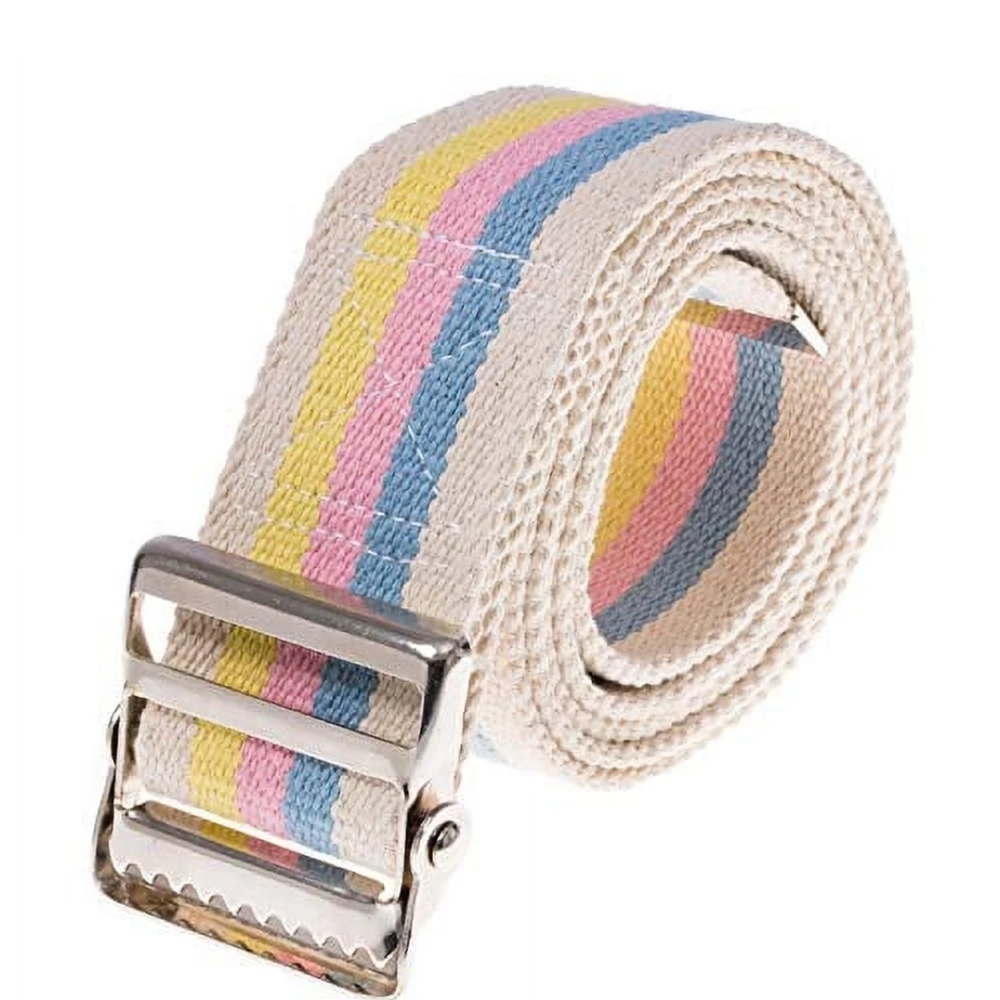 Colorful Striped Canvas Gait Mobility Transfer Belt 60 Inch